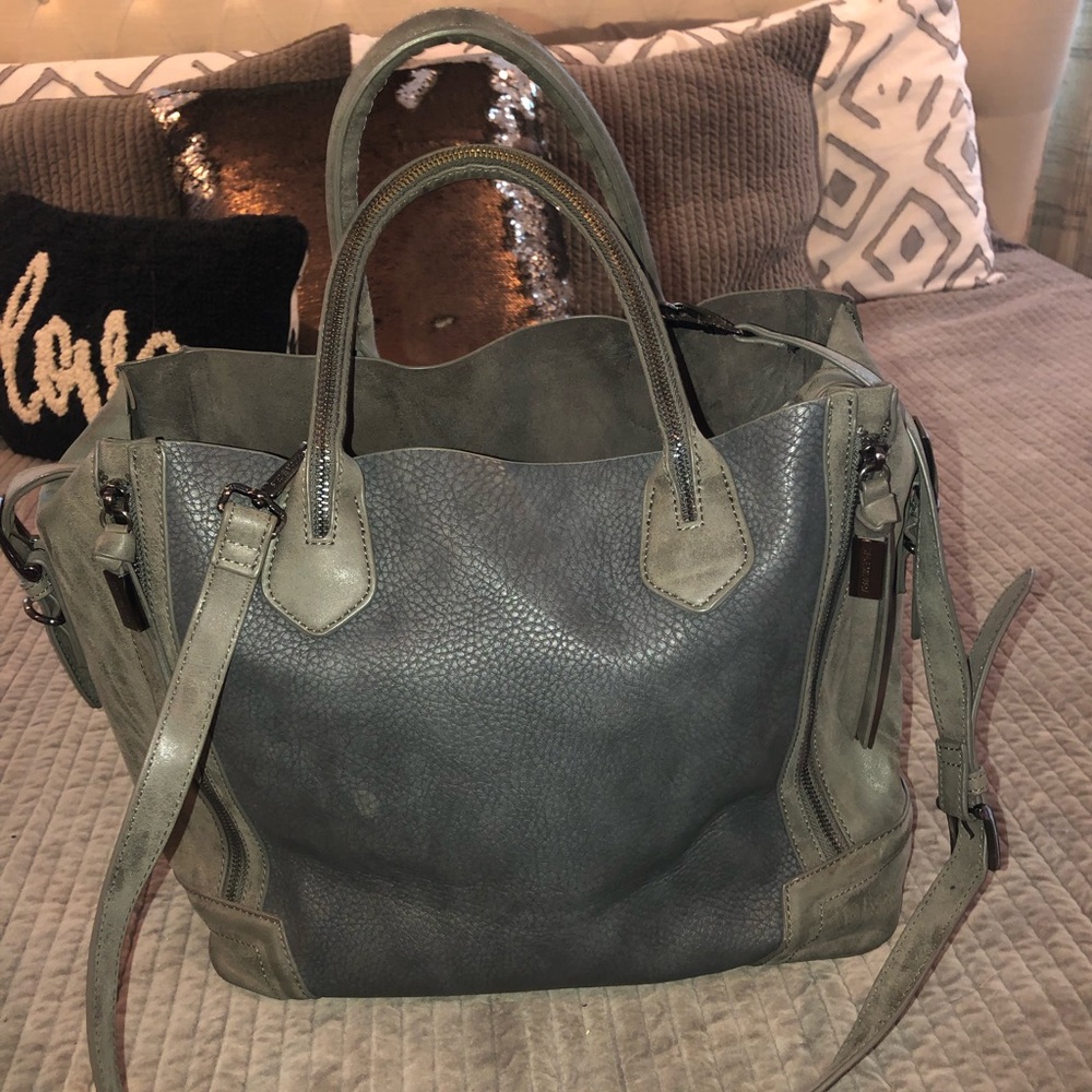 Charcoal Gray Steve Madden Rowan shoulder bag